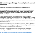 Screenshot der Presseinformation "OLG Dresden: Erfolgsunabhängige Mandatsakquise wie Jurebus ist BRAO-konform"